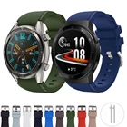 Ремешок силиконовый для Samsung s3 amazfit GTR 42 47, сменный спортивный браслет для наручных часов huawei watch GT 2 GT2e 42 46 мм, 20 22 мм