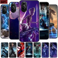 marvel thor clear phone case for huawei honor 20 10 9 8a 7 5t x pro lite 5g black etui coque hoesjes comic fash design