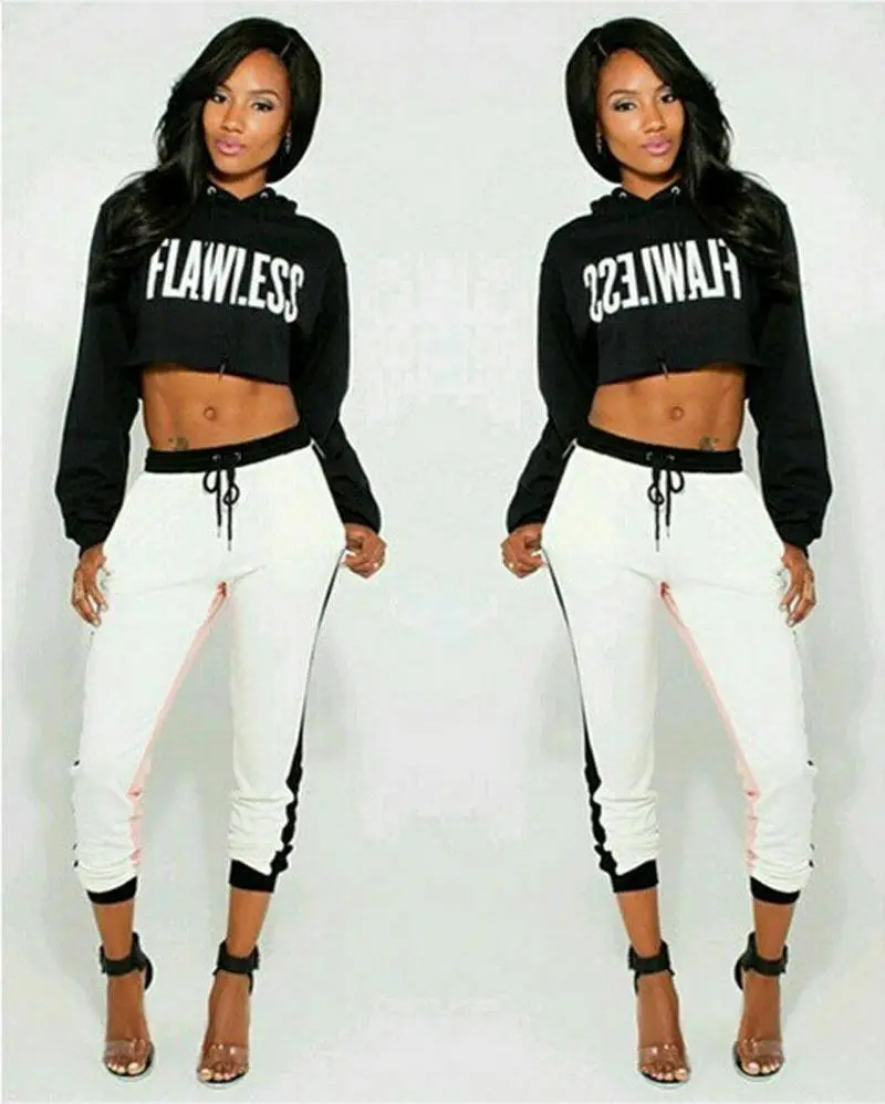 Женская свободная повседневная толстовка с капюшоном и буквенным принтом