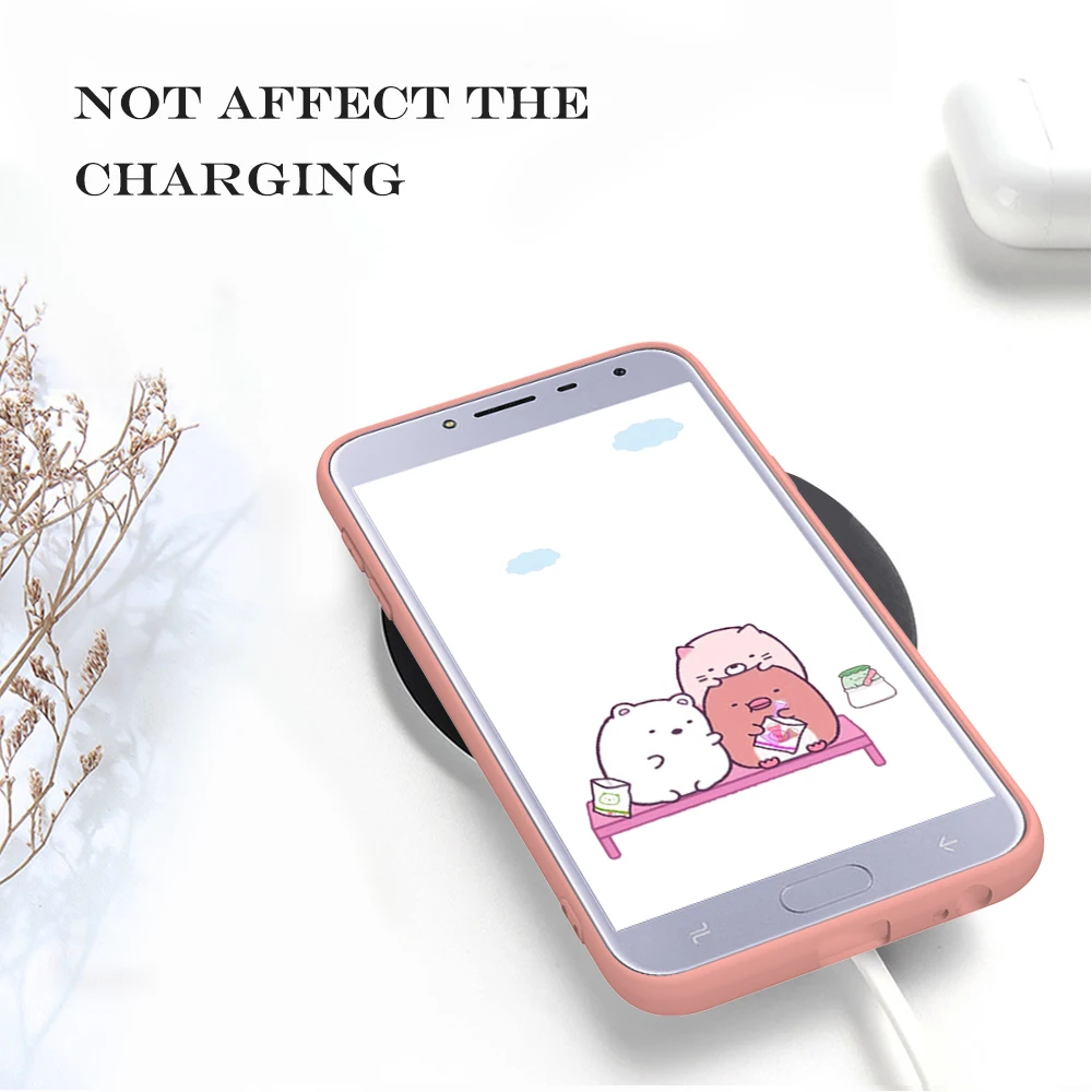 Яркий однотонный Мягкий силиконовый чехол для Samsung Galaxy J3 J4 J6 J7 J8 2018 мягкий матовый