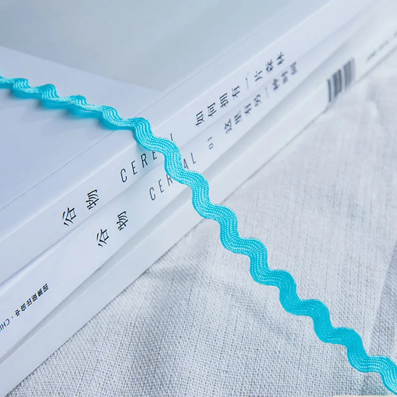 5 ярдов золотисто-красная волнистая лента с волнистой кружевной отделкой для