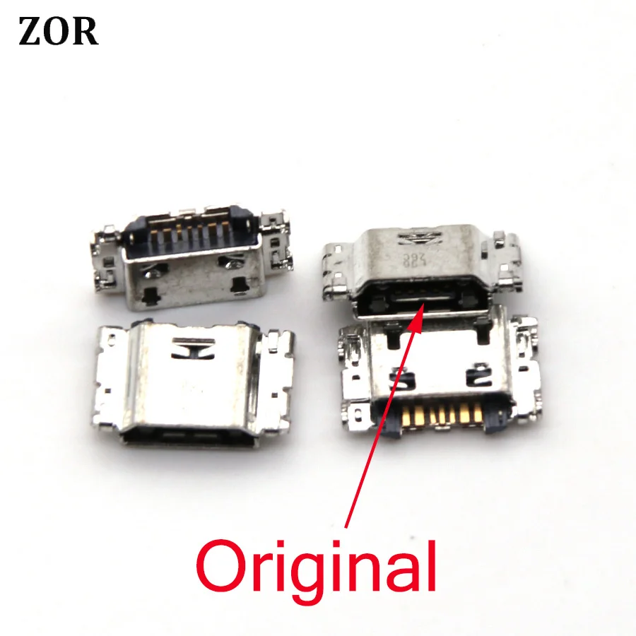 100 шт./лот Micro USB разъем для подключения зарядного порта Samsung J5 SM-J500 J1 SM-J100 J100 J500 J5008