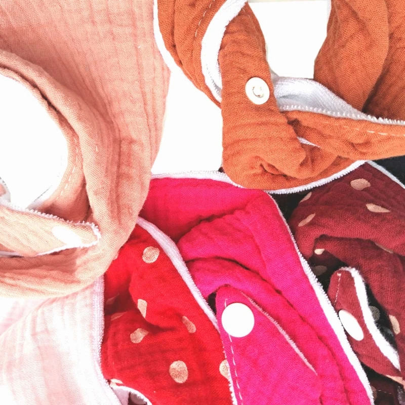 Baby Feeding Bibs Soft Gauze Saliva Towel Toddler Triangle Scarf Newborn Burp Cloth Gifts