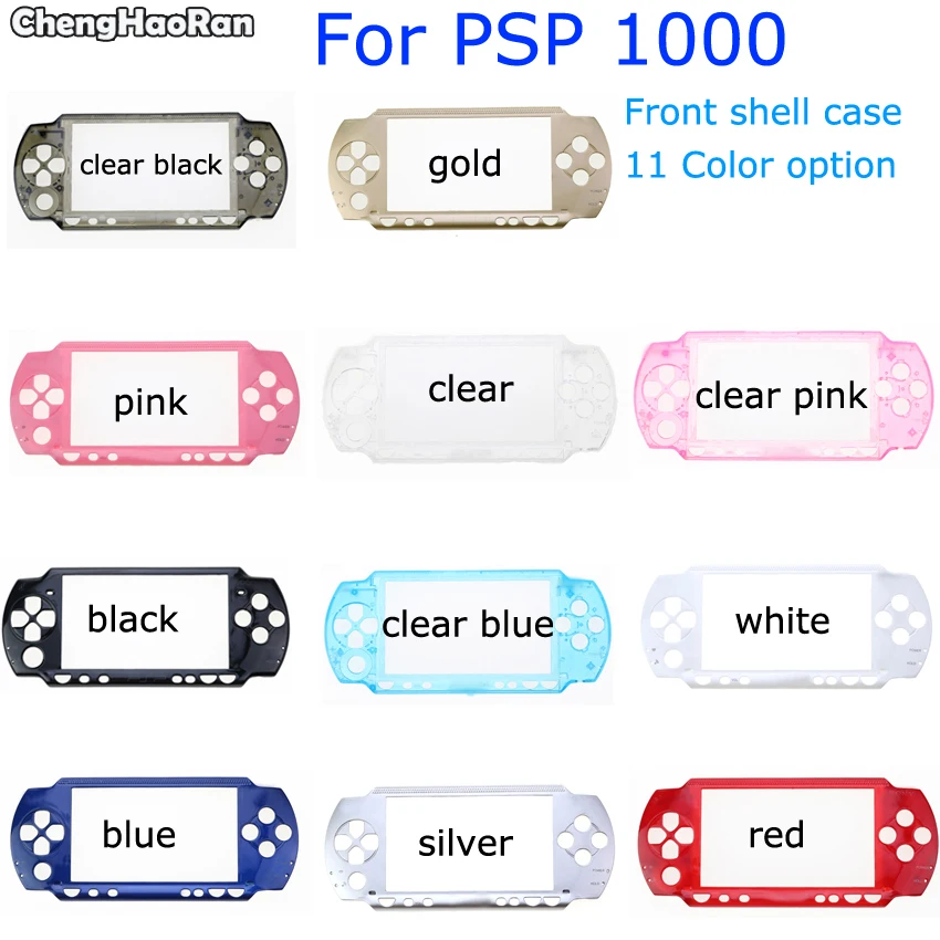 

ChengHaoRan For PSP 1000 the front shell is for PSP 1000 console replacement shell 11 color Housing front cover