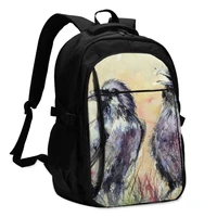 raven backpacks youth breathable stylish backpack charging usb elementary school bags