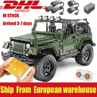 mould king 13124 moc 5140 rc jeeps wranglers adventurer off road car fit high tech building blocks bricks toy christmas gift