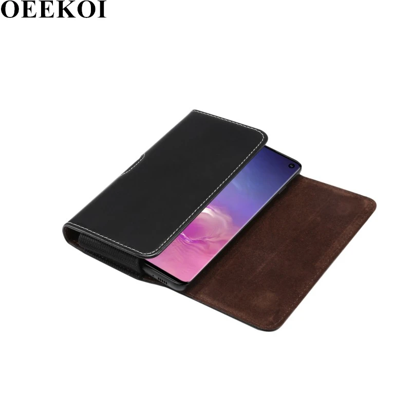 Чехол Из искусственной овчины OEEKOI с зажимом для ремня Samsung Galaxy S21/S20 5G/Note