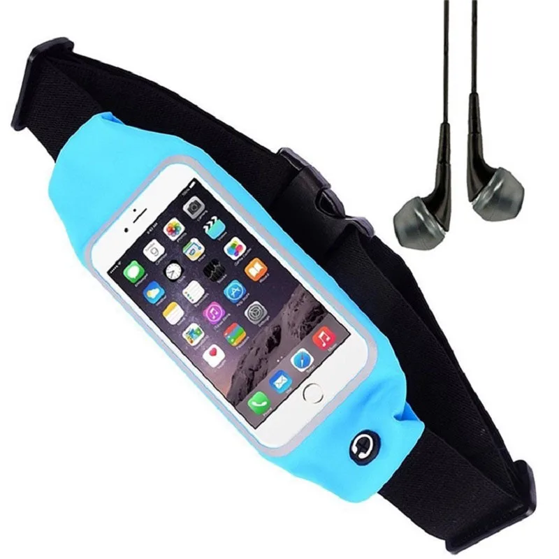 Поясная Сумка для бега BSLIUFANG водонепроницаемая с защитой от кражи сенсорного