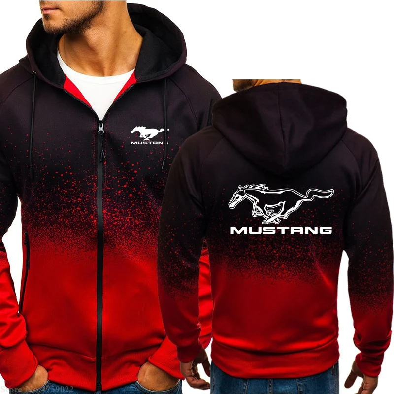 

Men's Hoodie autumn winter men's casual Hoodie Mustang sportswear Street clothing men's Hippie men's fashion jacket