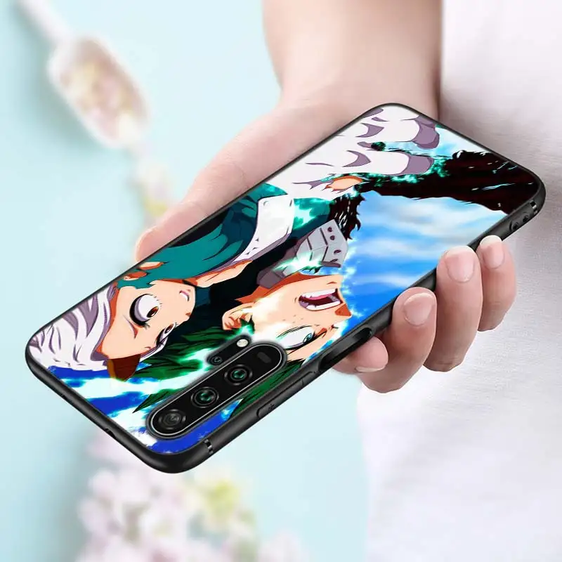 Черный силиконовый чехол My Hero Academy аниме для huawei Honor 10i 9X8X20 10 9 Lite 8 8A 7A 7C Pro Lite чехол для телефона