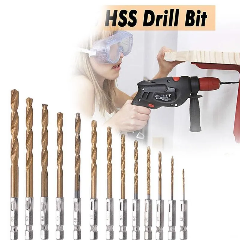 

Электрическая дрель, отвертка с титановым покрытием, 1,5-6,5 мм