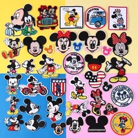 Mickey Minnie Mouse Patches Sew on Embroidered Patches Disney Fabric Appliques Clothes Shirt Pants Bag Shirt DIY Decoration Gift