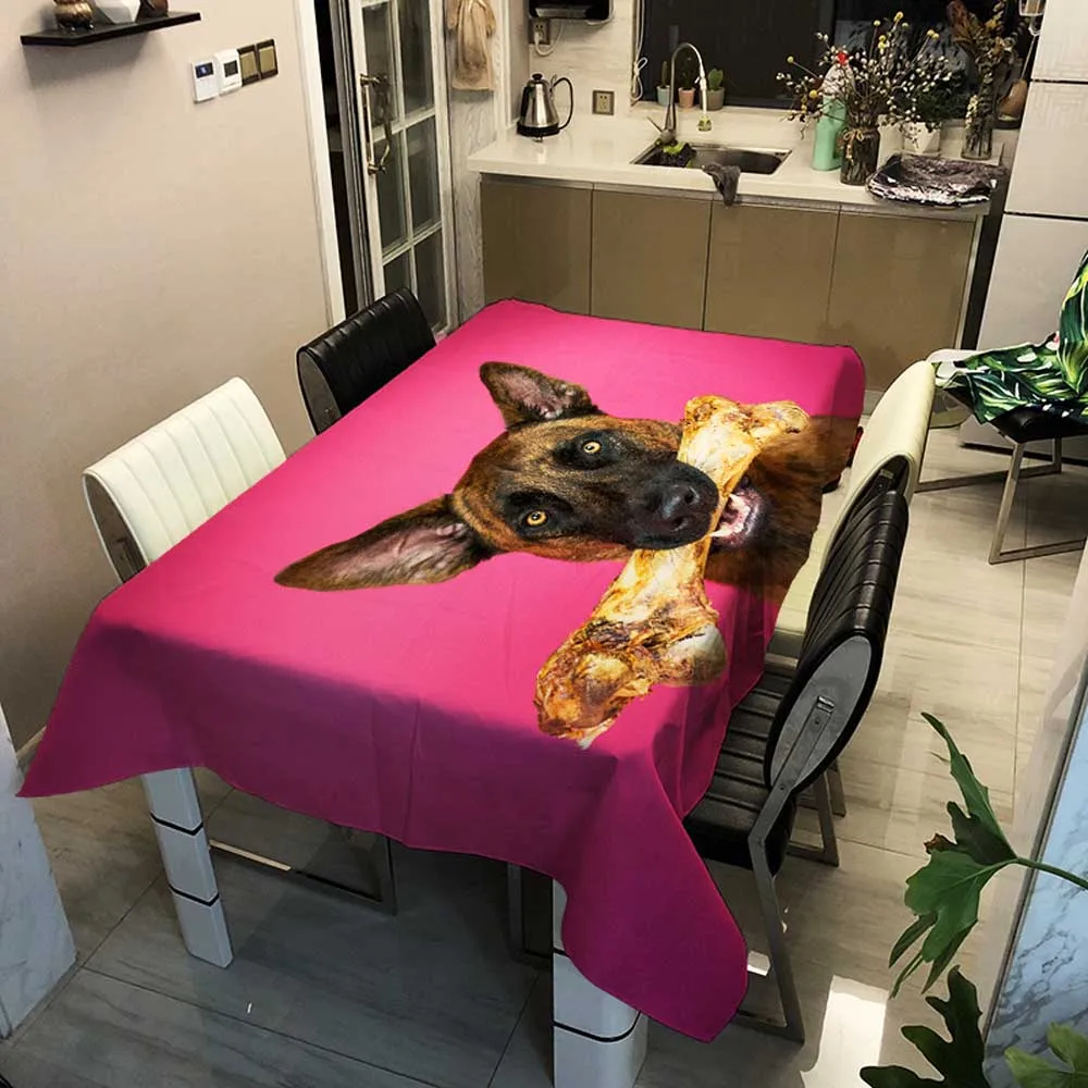 Модная мультяшная Толстая скатерть милые котята водонепроницаемая для ужина