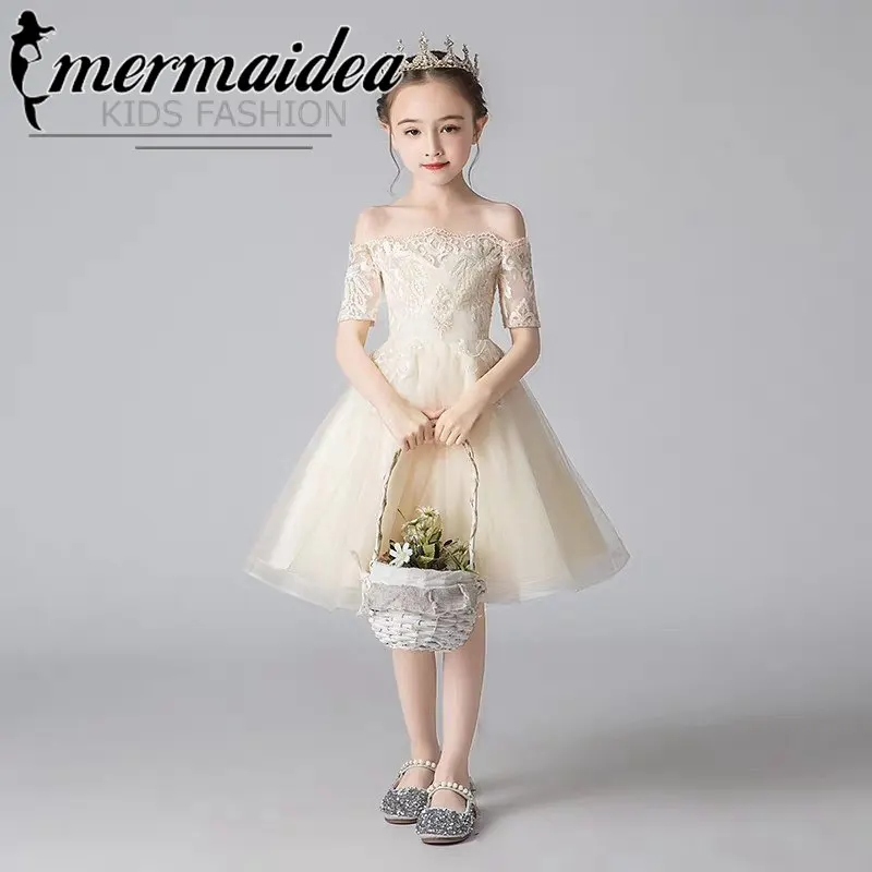Для маленьких девочек благородное пышное платье принцессы для дня рождения