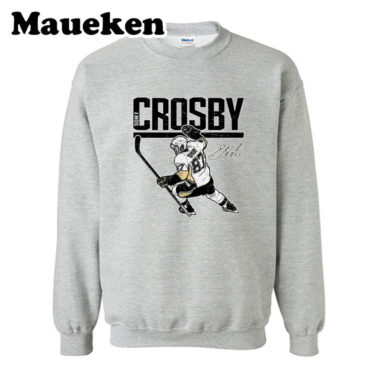 Мужские толстовки Sid 87 Sidney Crosby с капюшоном толстый круглый воротник Осень Зима