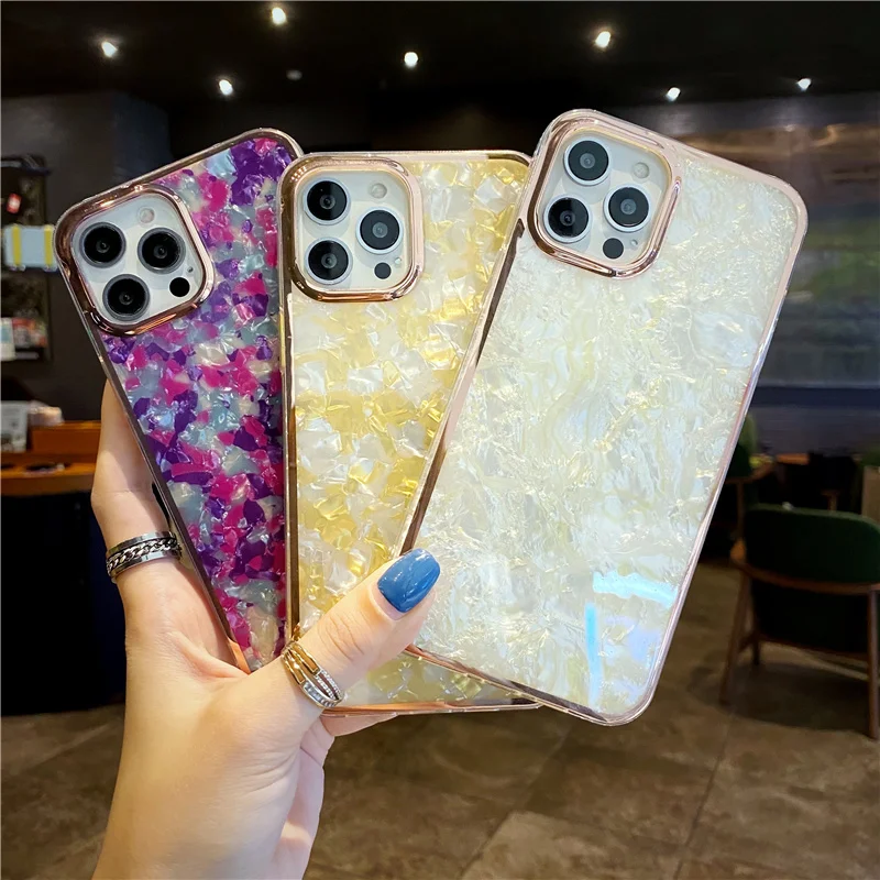 

Conch Plating Phnom Penh Case For iPhone 12 11 Pro Max XR XS Max X 8 7 Plus Mini Soft Silicone Cover For iPhone SE Back Cover
