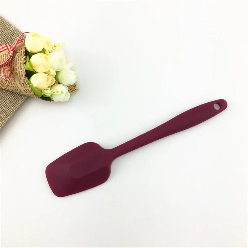 

1pcs 21cm Baking Tools For Cakes Silicone Spatula Spoon Cookie Spatulas Pastry Scraper Mixer Buttter Ice Cream Scoop