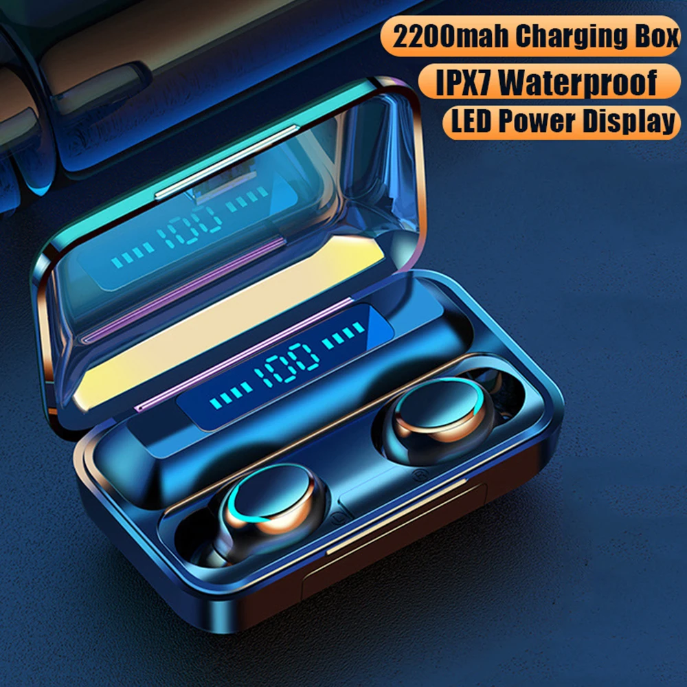 TWS 5 0 Bluetooth наушники беспроводные стерео вкладыши гарнитура громкой связи с