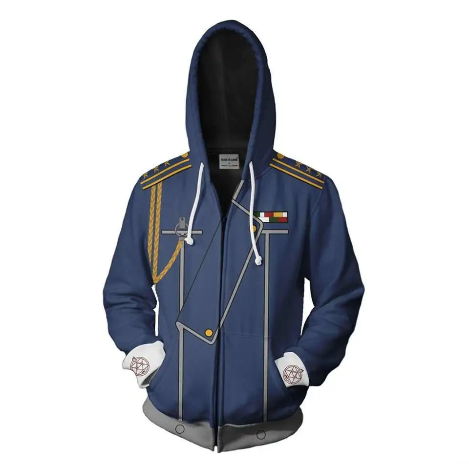 Bianyilong 2018 новые мужские повседневные спортивные толстовки с капюшоном Roy Mustang 3d