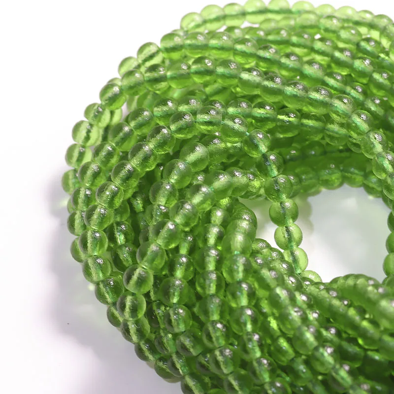 

Matte Green Czech Meteorite Glass Round Beads Crystal Beads for Jewelry Making 15'' 6/8/10mm DIY Charms Bracelets