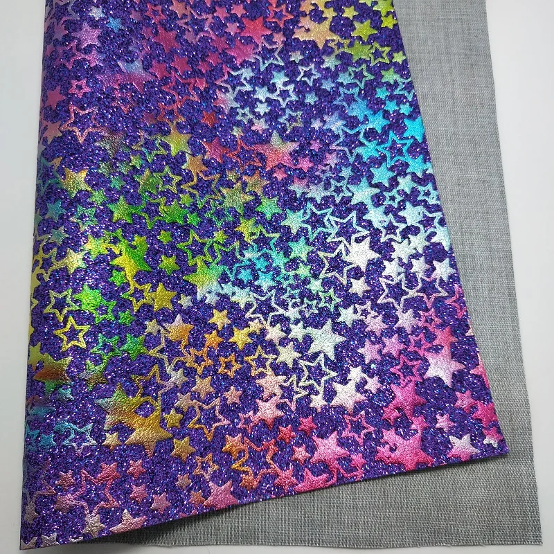 1 шт. искусственная кожа с принтом звезд 21 х29 см | Дом и сад