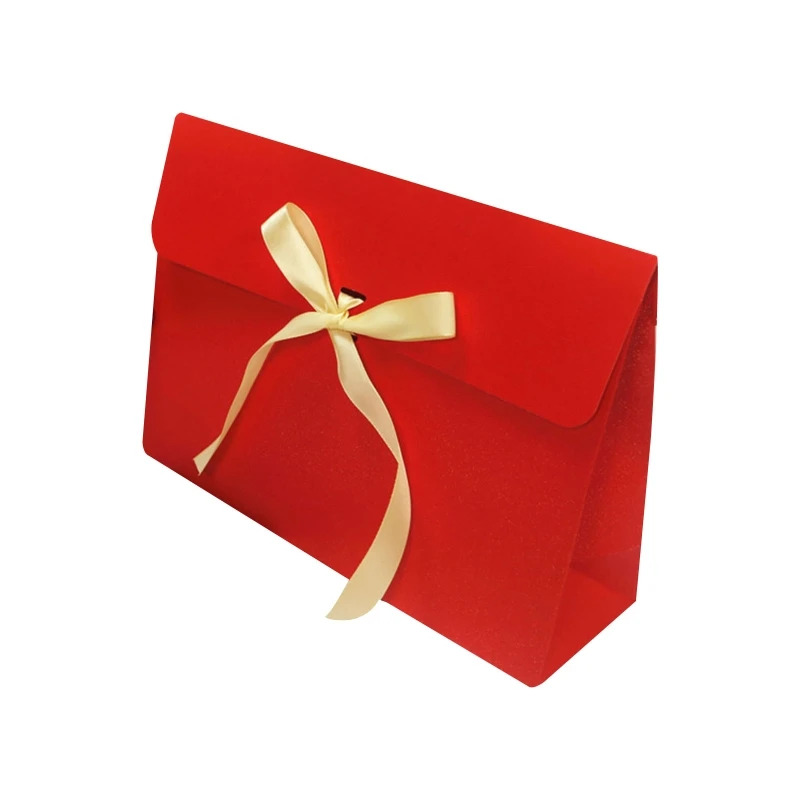 

20 Pack Paper Gift Bags with Bow Ribbon Deluxe Scarf Gloves Hats Jewelry Box