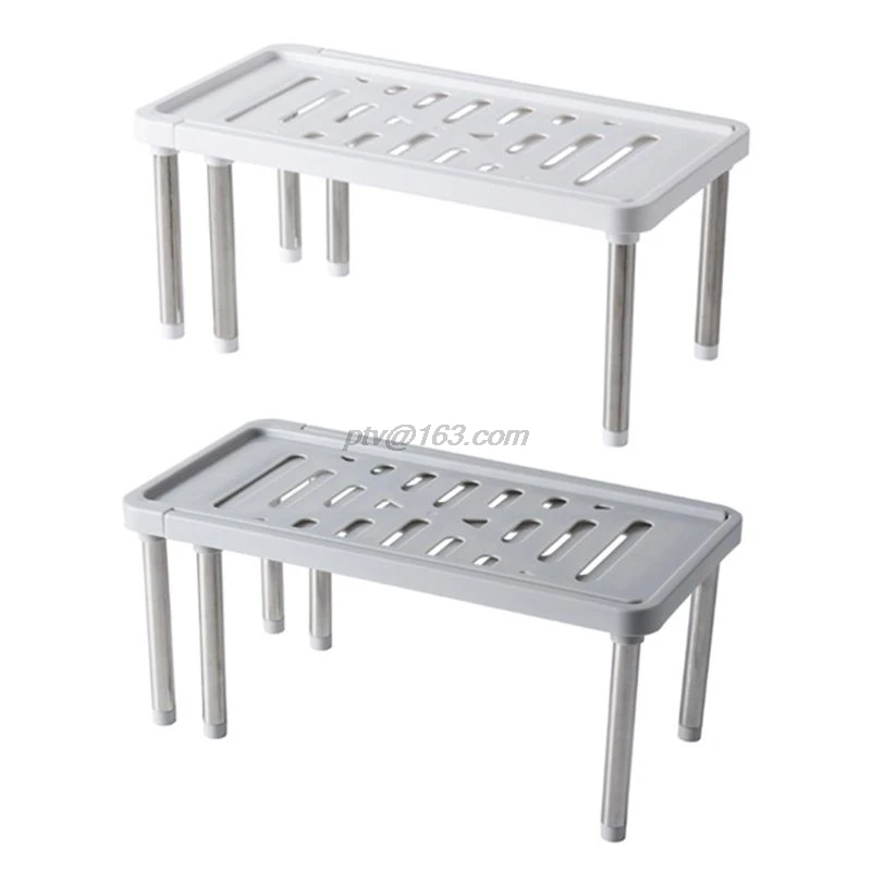 

Detachable Expandable Cabinet Shelf Adjustable Kitchen Countertop Organizer Rack