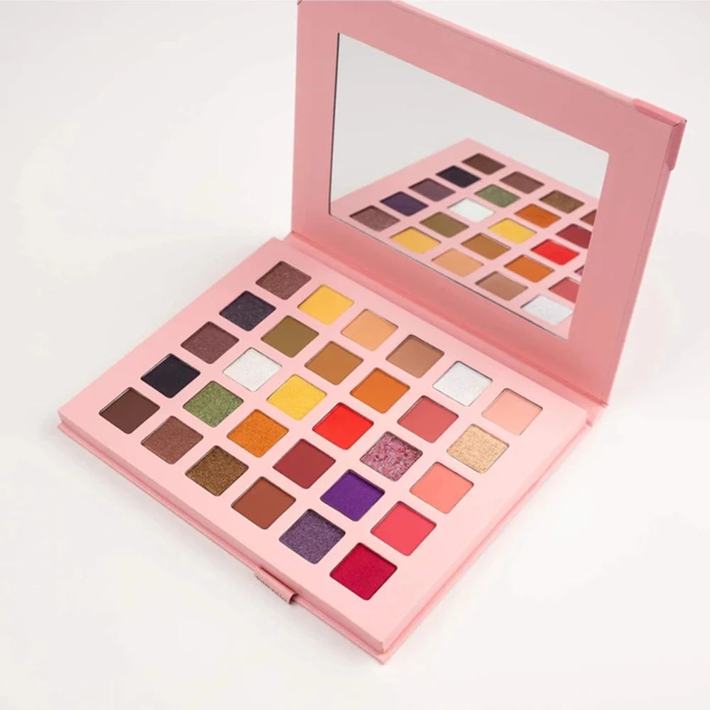 LITTLE ELFOS 30 Color Glitter Eyeshadow Palette HIGH PIGMENT Pressed Shimmer Matte Eye Shadow MakeUp professional