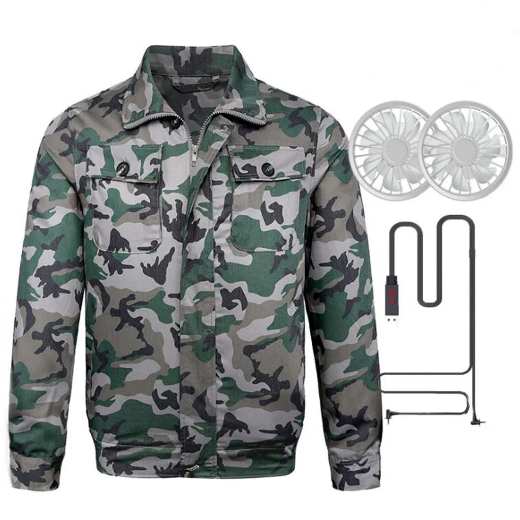 Японский вентилятор Кондиционер куртка летнее охлаждение электрическая