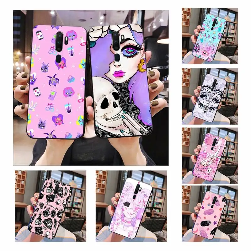 NBDRUICAI Girly Pastel Witch Goth пользовательский фото мягкий чехол для телефона Oppo A5 A9 2020 A11x A71