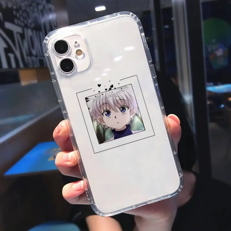 

Hunter X Hunter Killua Zaoldyeck Phone Case Transparent soft For iphone 5 5s 5c se 6 6s 7 8 11 12 plus mini x xs xr pro max