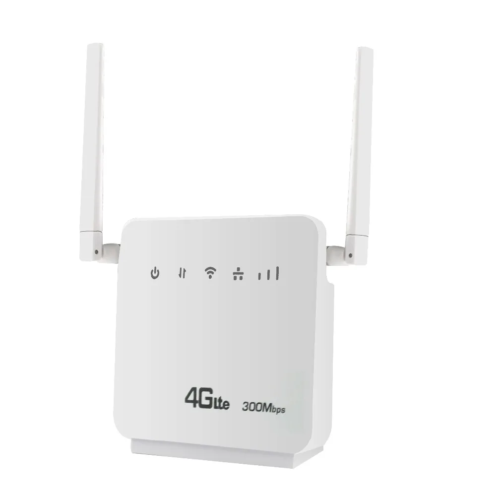 Unlocked 300Mbps Wifi Routers 4G LTE CPE Mobile Router with LAN Port Support SIM card and Europe/Asia/Middle East/Africa