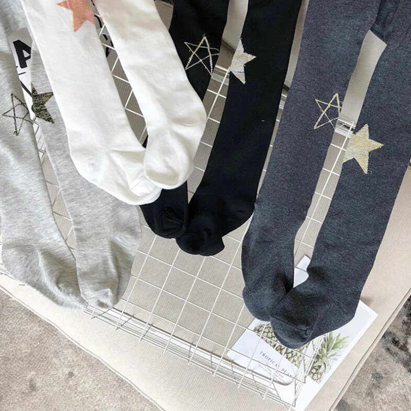 

Лидер продаж, милые колготки для малышей, детские колготки, колготки до колена, поддельные бархатные чулки, белые Мультяшные детские колгот...