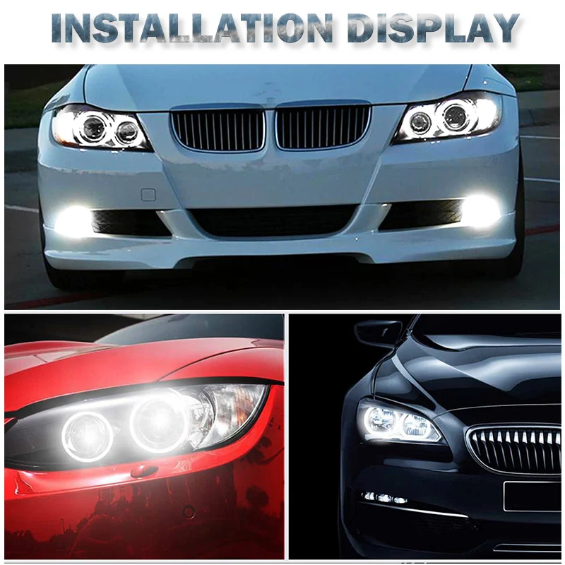 2 шт. 20 Вт 4 CREE светодиодный чипы/Bridgelux ангельские глазки белый для BMW E65 E87E39 E53 E63 E64 E60