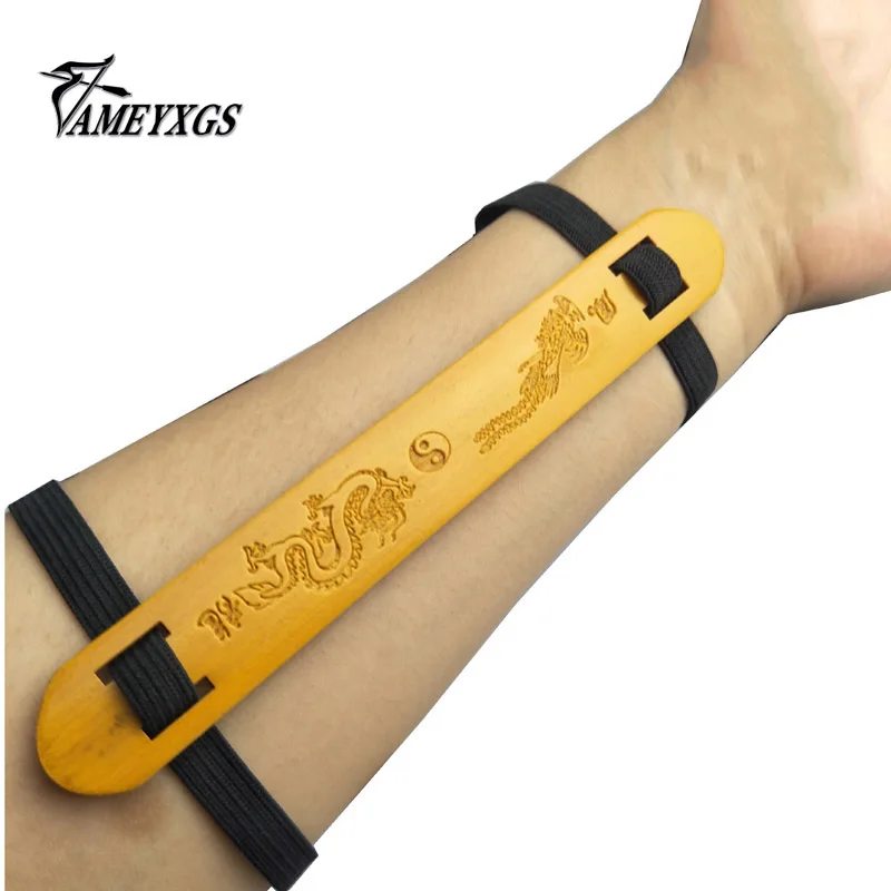 Приспособление для стрельбы из лука бамбуковое Защитное приспособление рук