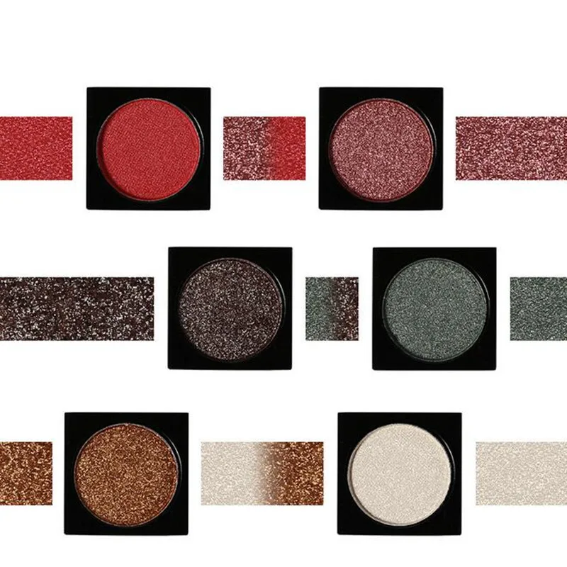 1 шт. 18 цветов одноцветные блестящие тени для век косметический макияж