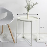 nordic modern minimalist small coffee table living room sofa corner round balcony table table basse home decoration ll50