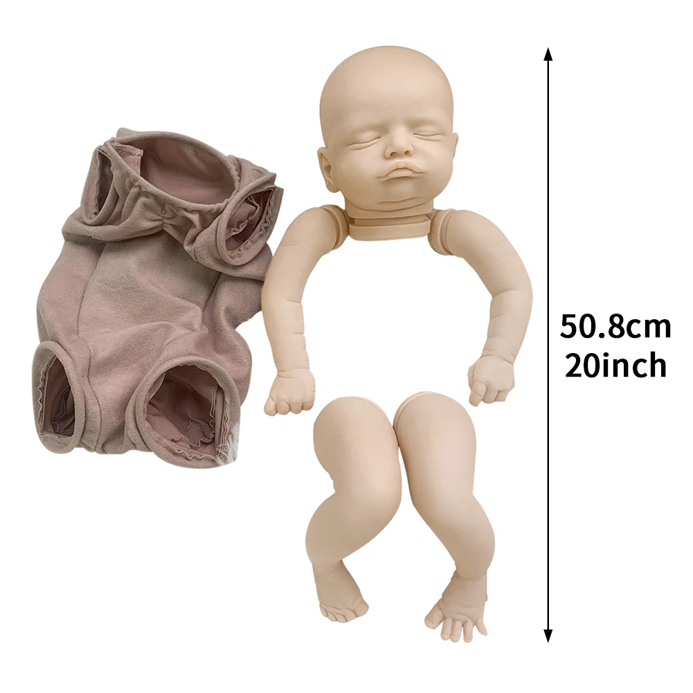 

20inch Rosalie Arms DIY Legs Full Limbs Vinyl Soft Touch Reborn Baby Doll Kit Unpainted Great Gift Real Gentle Touch