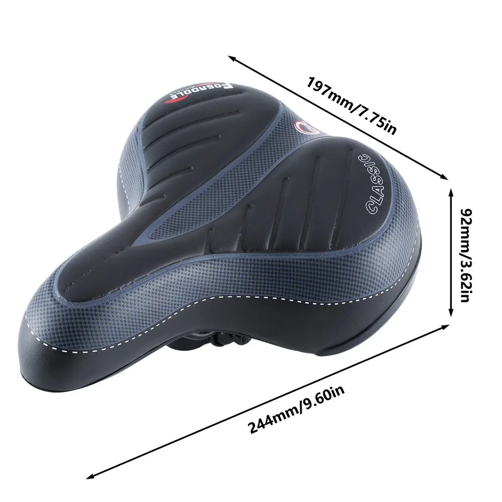 

Comfortable Wide Big Bum Bike Bicycle Gel Cruiser Extra Sporty Soft Pad Saddle Seat Suitable For Any Type Of Bike