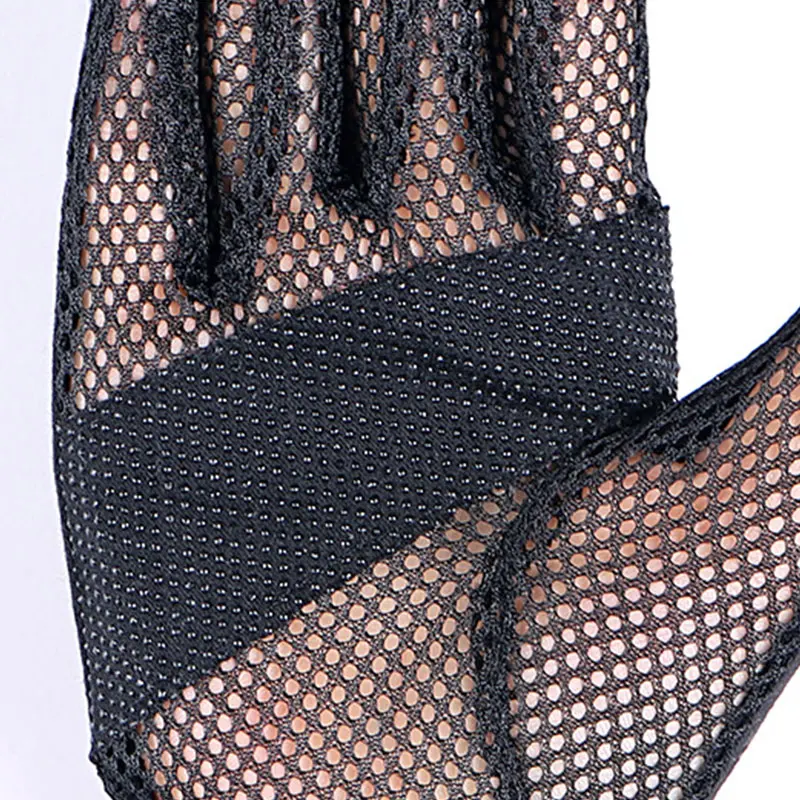 

1 Pairs Embroidered Mesh Women Gloves Touch Screen Driving Gloves Anti Slip Hollow Sunscreen Gloves Ladies Full Finger Mittens
