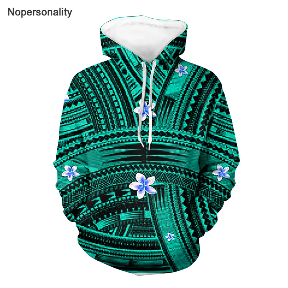 

Худи Nopersonality в стиле Харадзюку, Женская толстовка, полинезийский этнический хибискус, дизайнерские куртки с длинным рукавом, худи, толстовк...