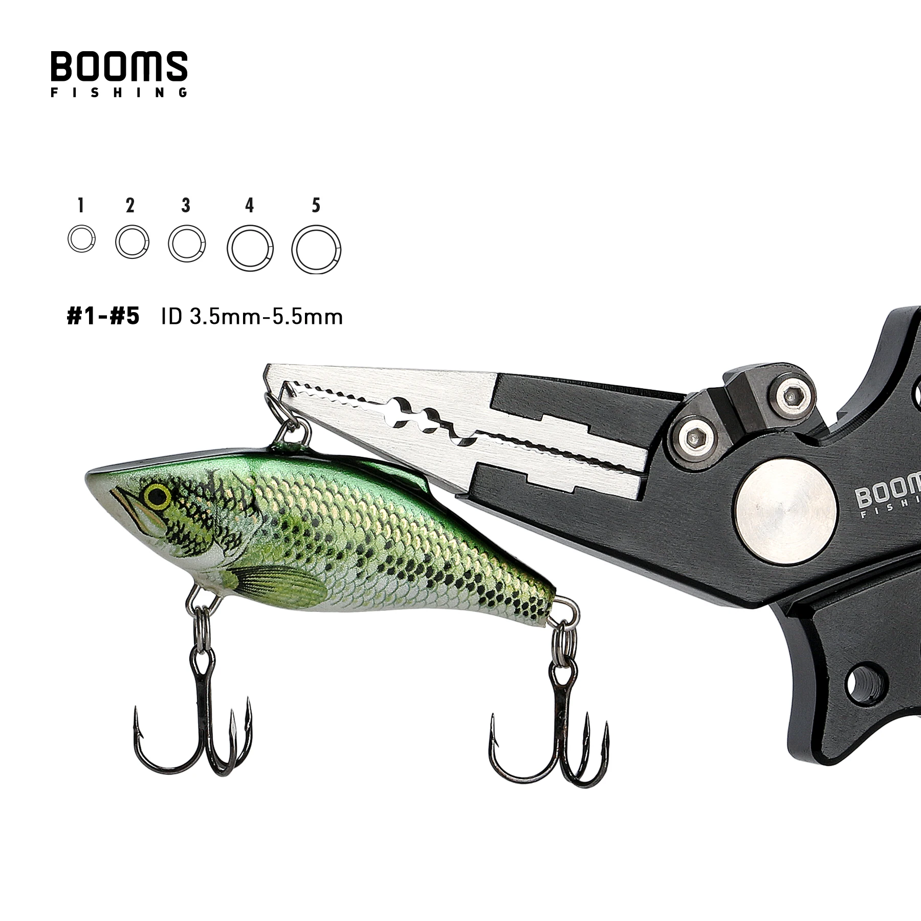 Быстроразъемные рыболовные плоскогубцы boms Fishing X07 для соленой воды со шнурком и
