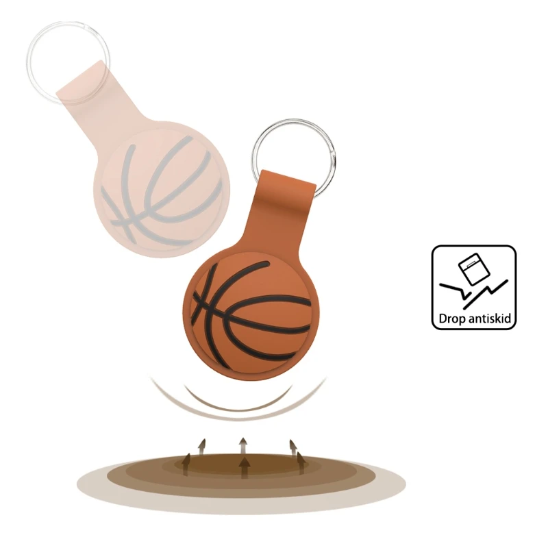 

Anti-Lost Silicone Protective Cover for Airtags, Location Tracker Hanging Buckle Protective Cover with Keychain X3UA