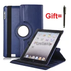 Магнитный складной чехол для iPad 2, 3, 4, чехол-книжка из искусственной кожи для iPad 2, 3, чехлы-подставки, умный чехол для планшета A1395, A1396, A1430