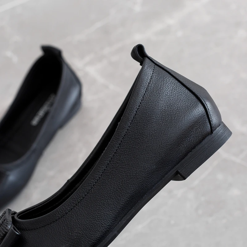 Туфли женские на плоской подошве повседневные лоферы мягкие мокасины без