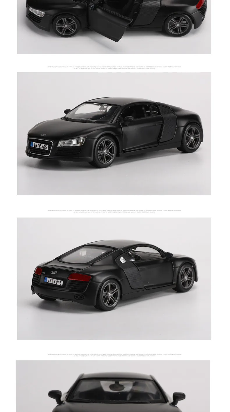 Maisto 1:24 Audi R8, модель автомобиля из сплава, модель автомобиля, украшение автомобиля, коллекция, Подарочная игрушка