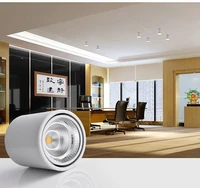 rotating cob led ceiling light surface mounted cylinder ceiling lamps 5w7w10w12w15w20w bedroom living room clothing store