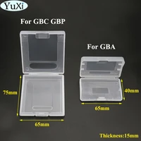yuxi white plastic game card cartridge cases boxes for game boy for gbc for gbp accessories