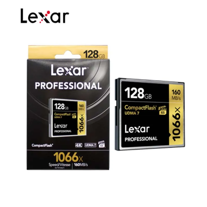 

Профессиональная карта памяти Lexar 1066x 256 ГБ 128 Гб 64 ГБ 32 ГБ компактная флэш-карта CF карта макс. 160 Мб/с для камеры 4K