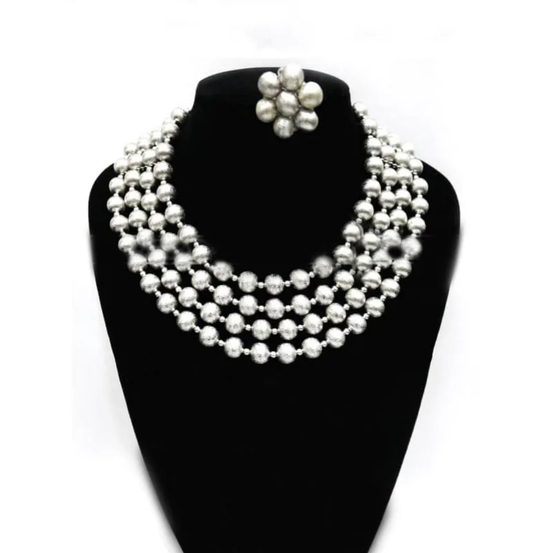 Ювелирный Комплект из колье и серёг с кристаллами | Украшения аксессуары